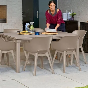 Allibert baštenska stolica Akola, kapućino-1 Allibert baštenska stolica Akola, kapućino-1